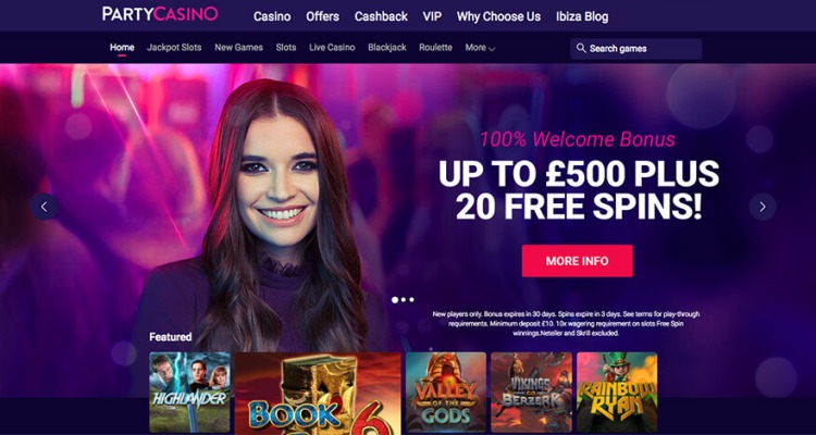 Party Casino Review and Bonuses